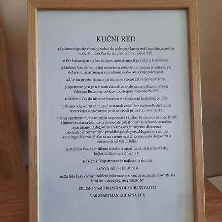 Apartament Ljiljana Lux